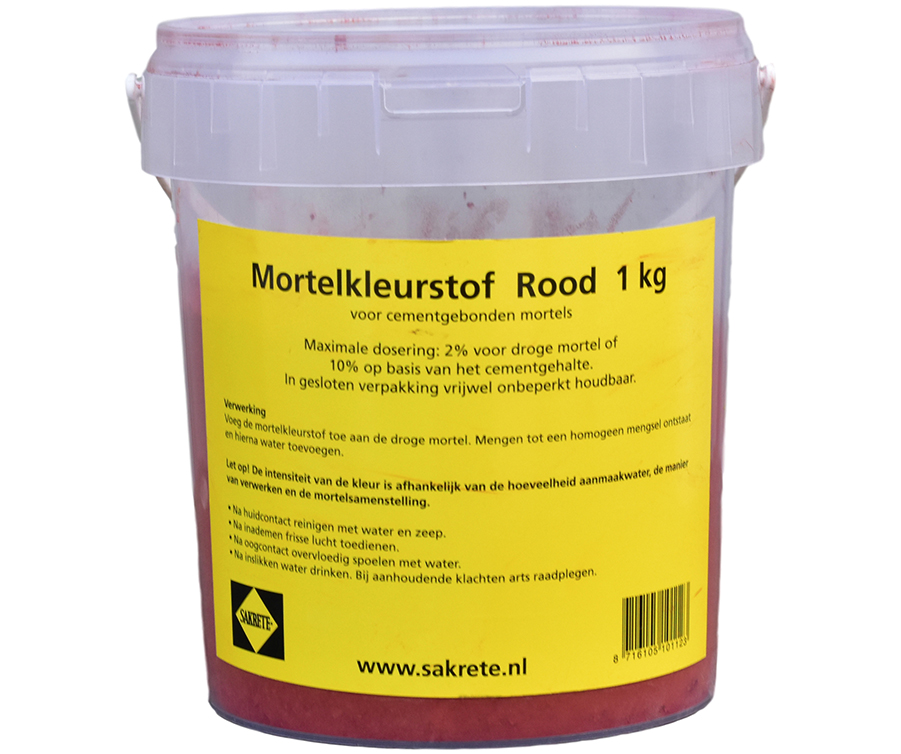 Sakrete Mortelkleurstof Rood (1 kg)